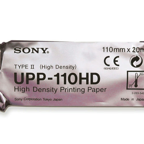 Papier thermique noir et blanc haute densité Sony UPP-110 HD 110mmx20m