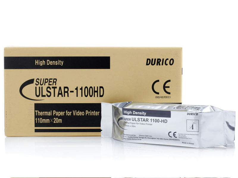 Papier thermique noir et blanc compatible Sony UPP-110HD 110mmx20m