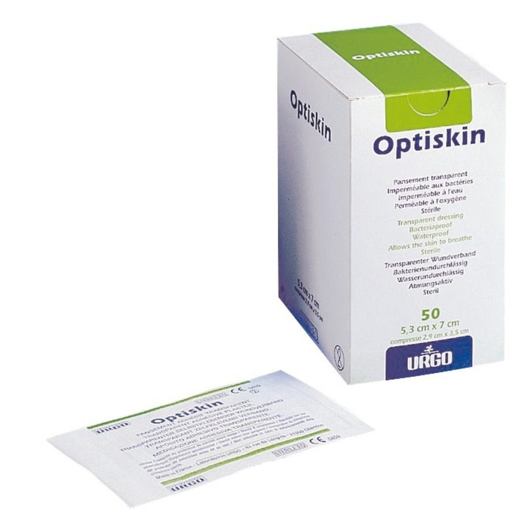 Pansement adhésif stérile transparent avec compresse URGO Optiskin - différentes dimensions