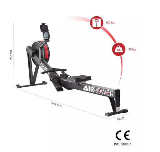 Rameur CARE AIR ROWER connecté