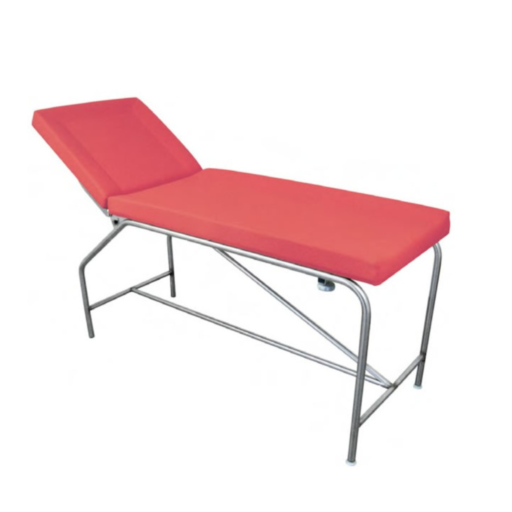 Divan fixe Cordoba - hauteur 82 cm sellerie à bourrelets 75 cm, bâti en inox et patins