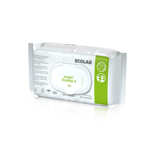 Lingettes désinfectantes Incidin™OxyWipe S - 100 lingettes