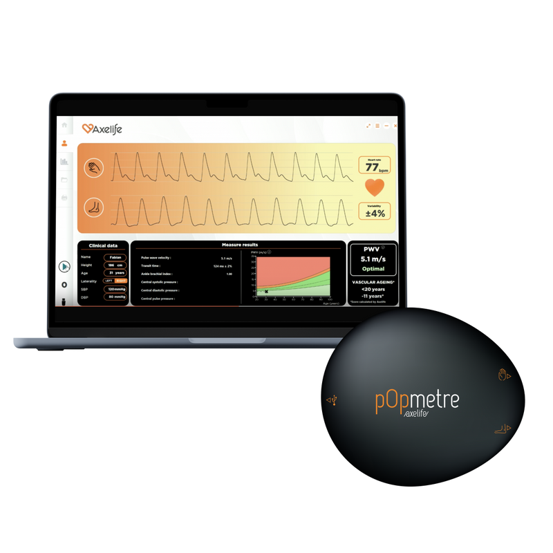 Appareil de mesure du risque cardiovasculaire pOpmètre®