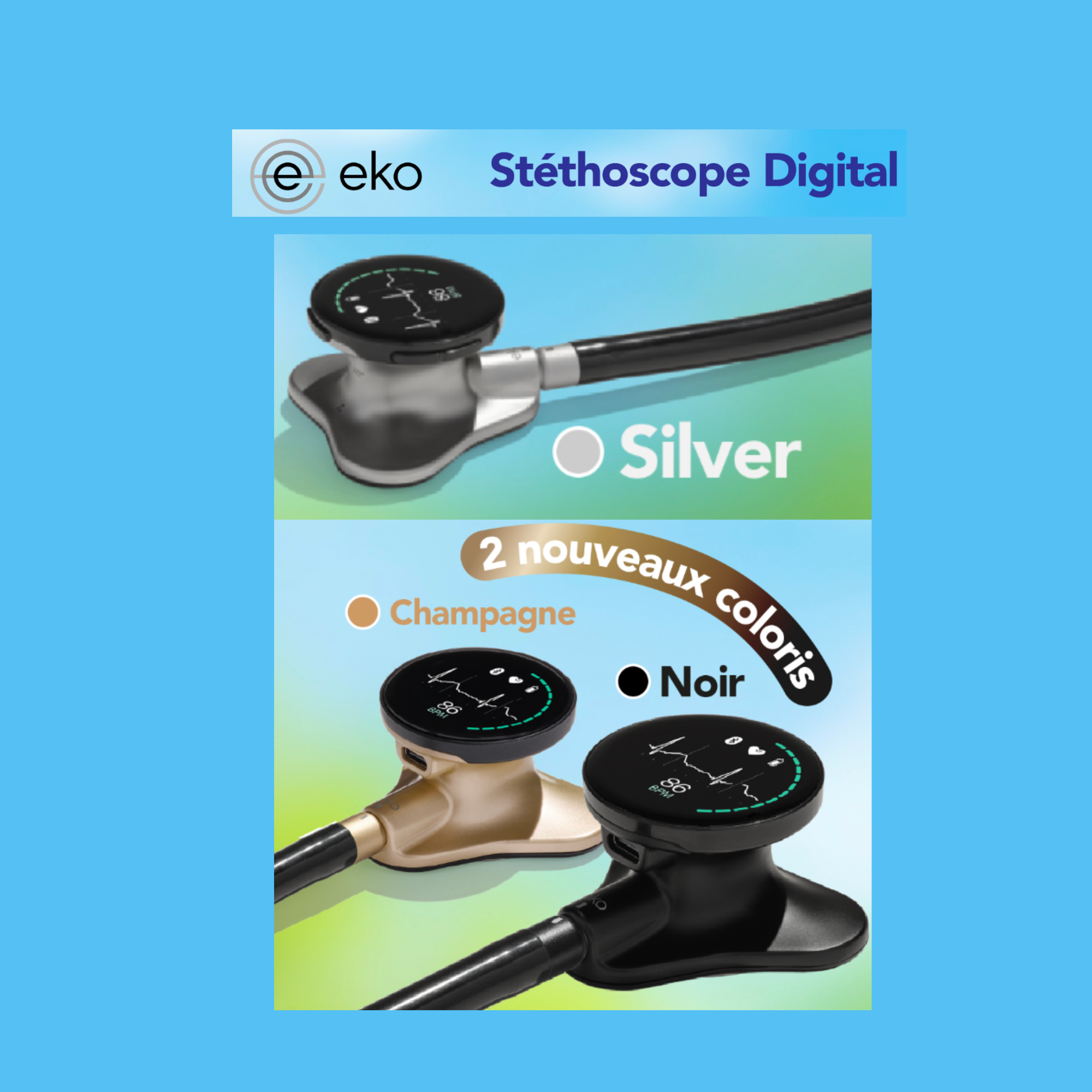 Stéthoscope Digital Eko CORE 500™ avec ECG