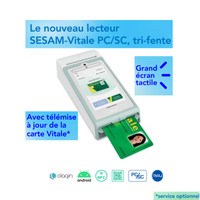 PRIUM PRO + Lecteur de carte vitale PC/SC trifente et Sans contact NFC - QR code